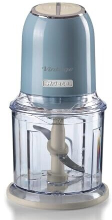 خردکن برقی خانگی آریته ایتالیا Ariete مدل Vintage 438/05 | رنگ آبی | توان ۴۰۰ وات | ظرفیت ۶۰۰ میلی‌لیتر | تیغه استیل